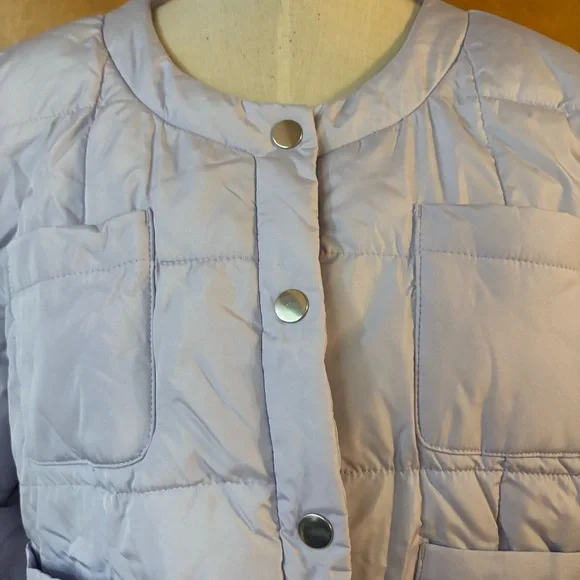 J.Cew Lilac cropped puffer coat. Xxl - Picture 3 of 5